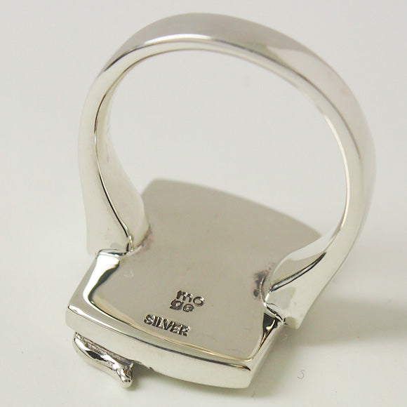 moge handmade silver accessories shooting star night - cat by the window - silver ring [mo-R-048] 