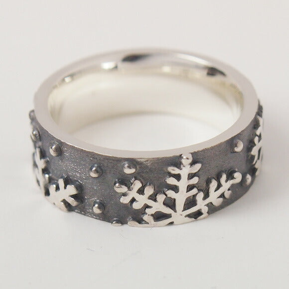moge silver accessories snow dance men's silver ring 8mm [mo-R-053] 
