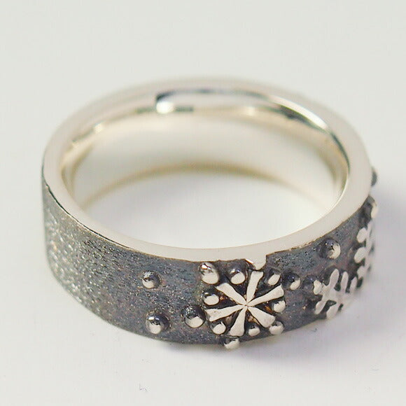 moge Silver Accessories Snow Dance Women's Silver Ring 6mm [mo-R-054] 