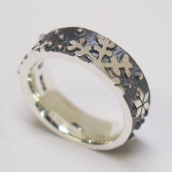 moge Silver Accessories Snow Dance Women's Silver Ring 6mm [mo-R-054] 