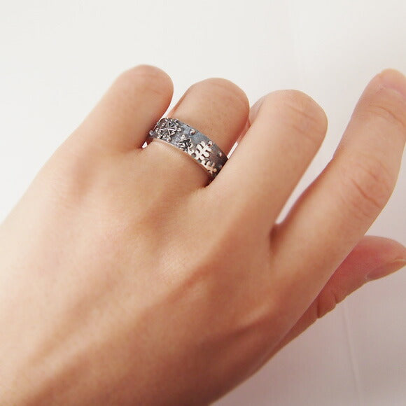 moge Silver Accessories Snow Dance Women's Silver Ring 6mm [mo-R-054] 