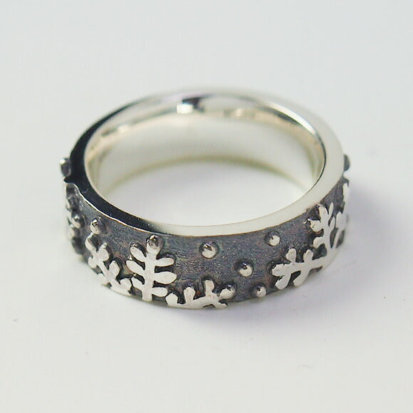 moge Silver Accessories Snow Dance Women's Silver Ring 6mm [mo-R-054] 