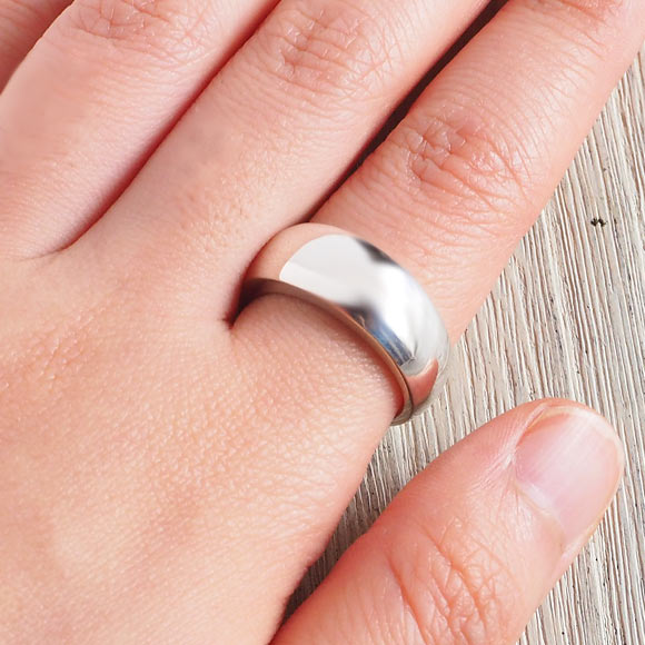 moge handmade silver accessories I was looking at the same moon -zebra- silver ring 8mm [mo-R-056]