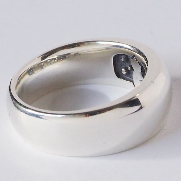 moge handmade silver accessories I was looking at the same moon - cat - silver ring 8mm [mo-R-060] 