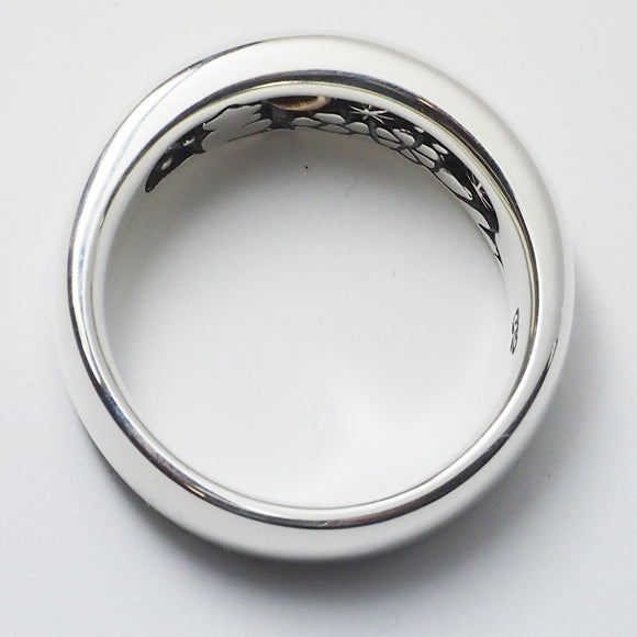 moge handmade silver accessories I was looking at the same moon - cat - silver ring 8mm [mo-R-060] 