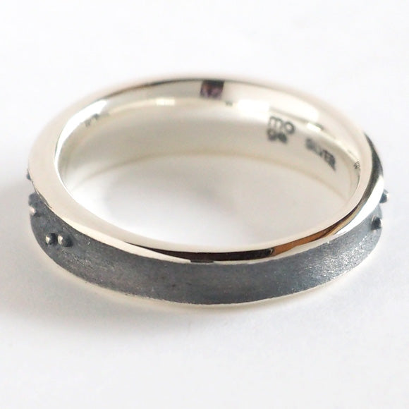 moge handmade silver accessories moon walk - dog - silver ring 5.5mm [mo-R-063] 