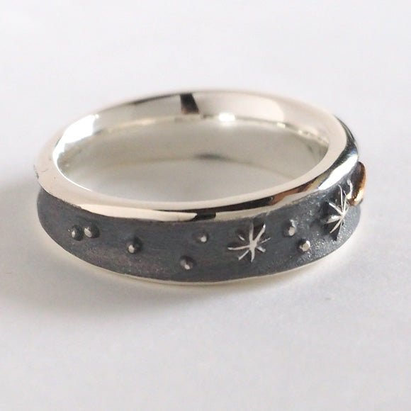 moge handmade silver accessories moon walk - cat - silver ring 5.5mm [mo-R-064] 