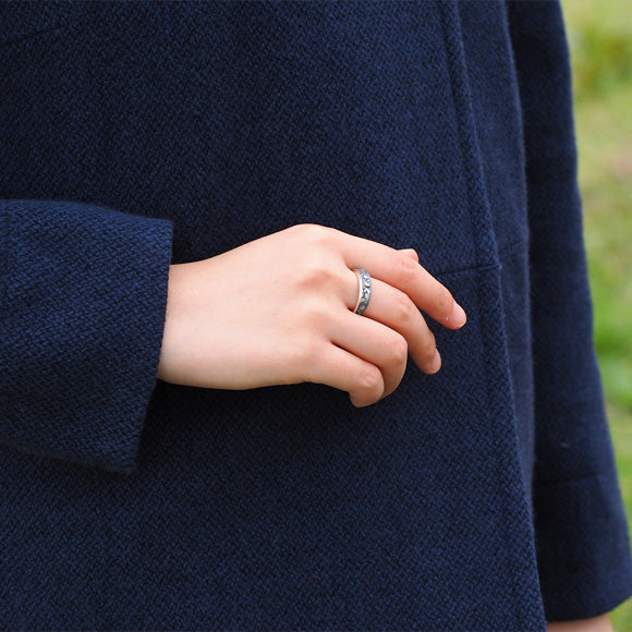 moge handmade silver accessories moon walk - cat - silver ring 5.5mm [mo-R-064] 