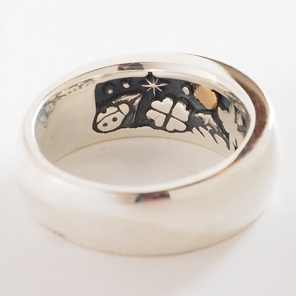 moge handmade silver accessories I was looking at the same moon - Kobuta - silver ring 8mm [mo-R-067]