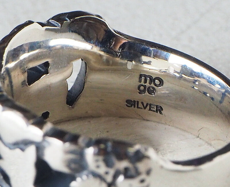 moge handmade silver accessories sun, rainbow and dog silver ring 11mm [mo-R-080] 