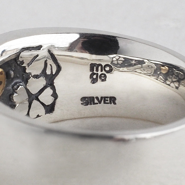 moge 手工銀飾品我在看同一個月亮-玄鳳鸚鵡-銀戒指 10mm [mo-R-099] 