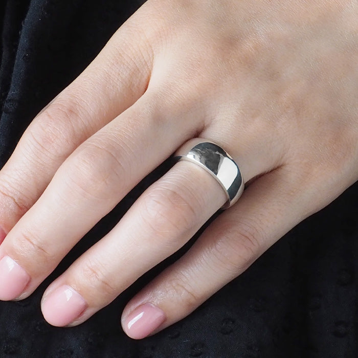 moge handmade silver accessories I was looking at the same moon -budgerigars- silver ring 8mm [mo-R-100] 