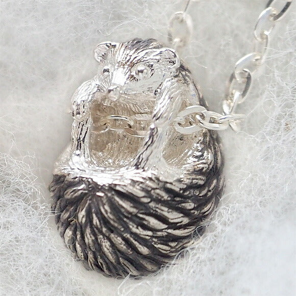 【2色から選べます】marship（マーシップ） はりねずみ シルバーネックレス [MS-H-1]