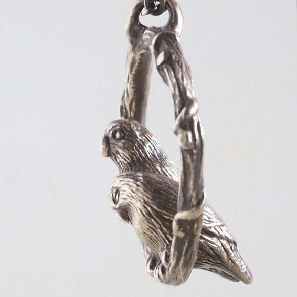 【2色】marship（マーシップ） 手作りアクセサリー よりそいラブバード シルバーネックレス [MS-NC-12]