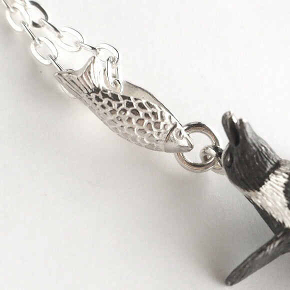 marship handmade accessories penguin rice time silver necklace [MS-NC-13] 