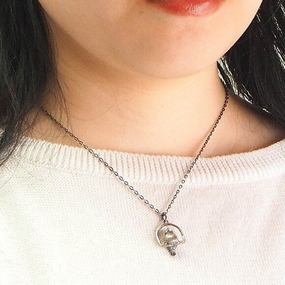 【2色から選べます】marship（マーシップ）手作りアクセサリー ブランコ文鳥のペンダント [MS-NC-18]