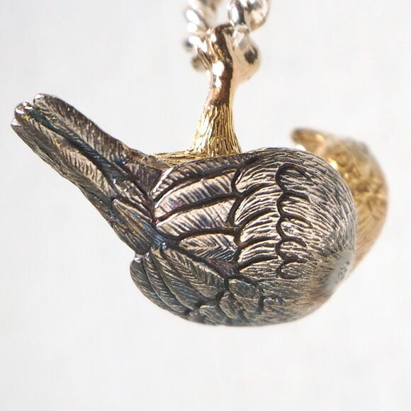 [2 colors] marship handmade accessories hanging white-winged lovebird necklace silver [MS-NC-19] 