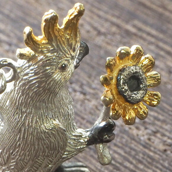 marship Handcrafted Accessories Sulphur and Sunflower Silver Necklace [MS-NC-21] 