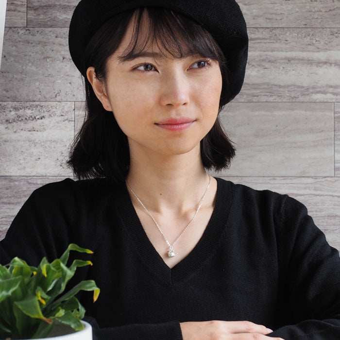 marship handmade accessories long-tailed tit petite pendant necklace silver [MS-NC-24] 