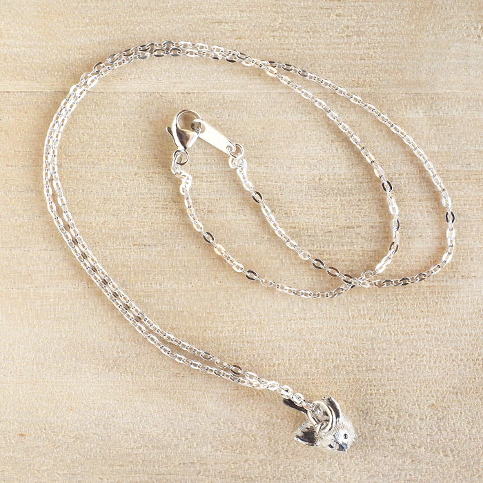 marship handmade accessories long-tailed tit petite pendant necklace silver [MS-NC-24] 
