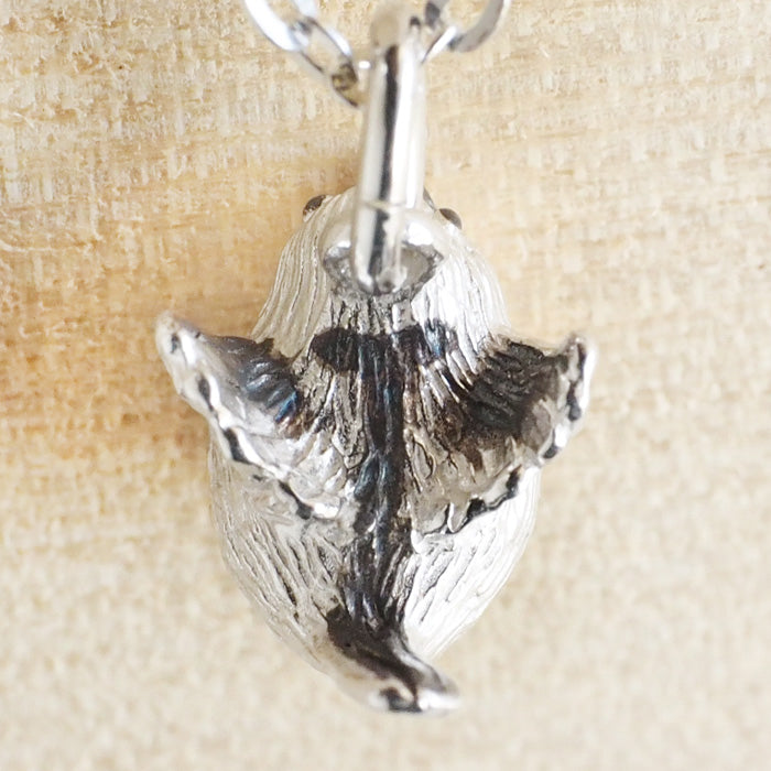 marship handmade accessories long-tailed tit petite pendant necklace silver [MS-NC-24] 