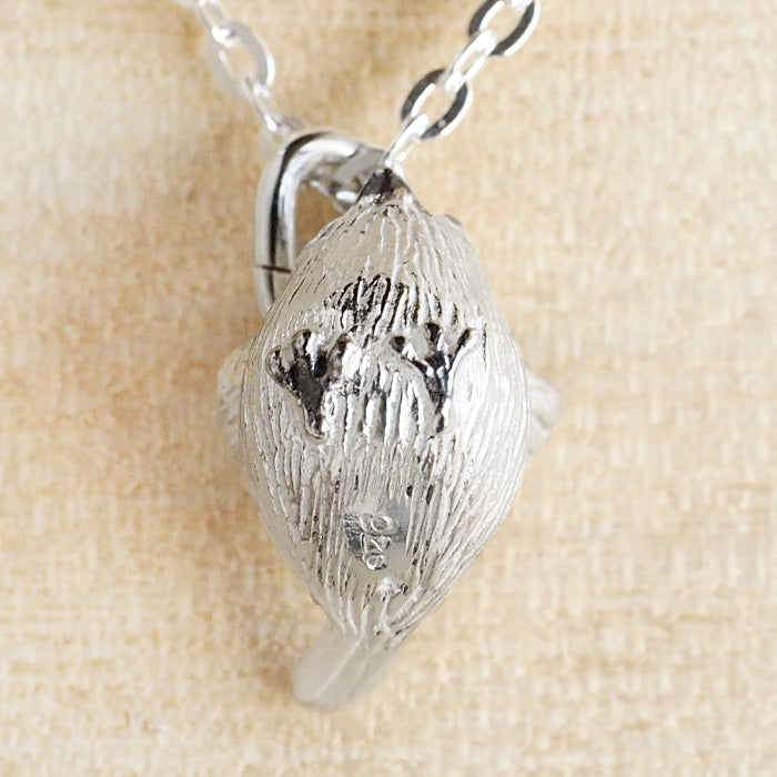 marship handmade accessories long-tailed tit petite pendant necklace silver [MS-NC-24] 