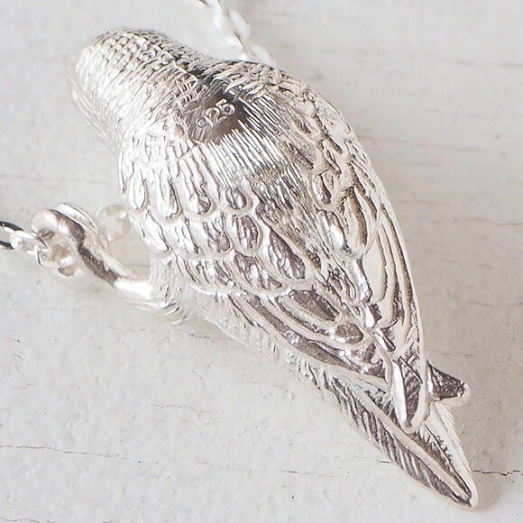 [2 colors] marship handmade accessories hanging barred parakeet silver pendant [MS-NC-29] 
