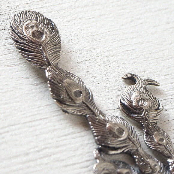 [2 colors] marship handmade accessories peacock brooch silver [MS-PB-2] 