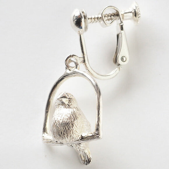 [Choose from 2 colors/2 types] marship Swing Bunko Earrings/Earrings Silver One Ear [MS-PE-6] 