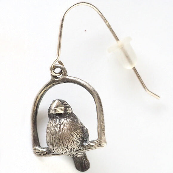 [Choose from 2 colors/2 types] marship Swing Bunko Earrings/Earrings Silver One Ear [MS-PE-6] 