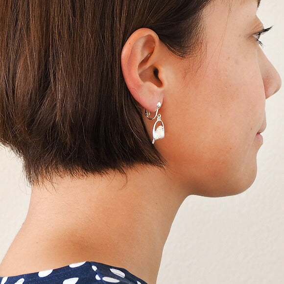 [Choose from 2 colors/2 types] marship Swing Bunko Earrings/Earrings Silver One Ear [MS-PE-6] 