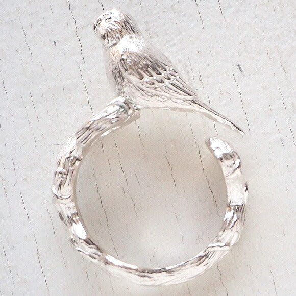 marship Finger Sekisei Parakeet Silver Ring [MS-R-8] 