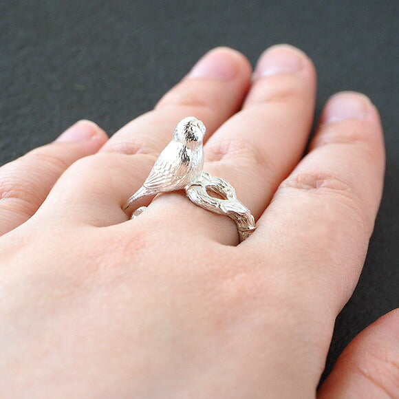 marship（マーシップ） 指乗りセキセイインコ シルバーリング[MS-R-8]