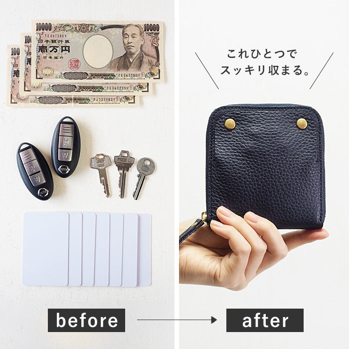 SMART MOVE! Type1 スマートキーケース 財布 薄暮の慕ふ(ネイビー