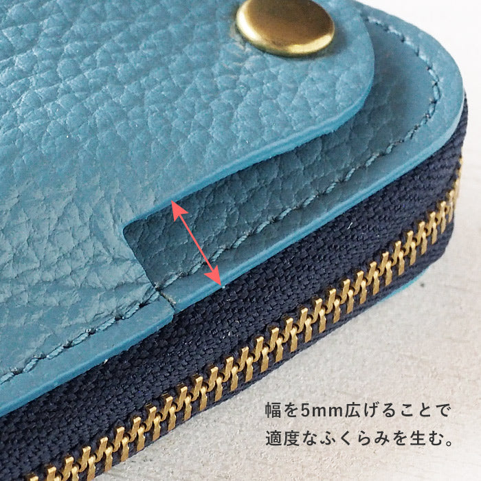 SMART MOVE! (スマートムーブ) Type1 スマートキーケース 財布 すんずり川床(ライトブルー)  SHRINK [MV0003] スマートキー 2個収納 洛景工房(らくけいこうぼう)