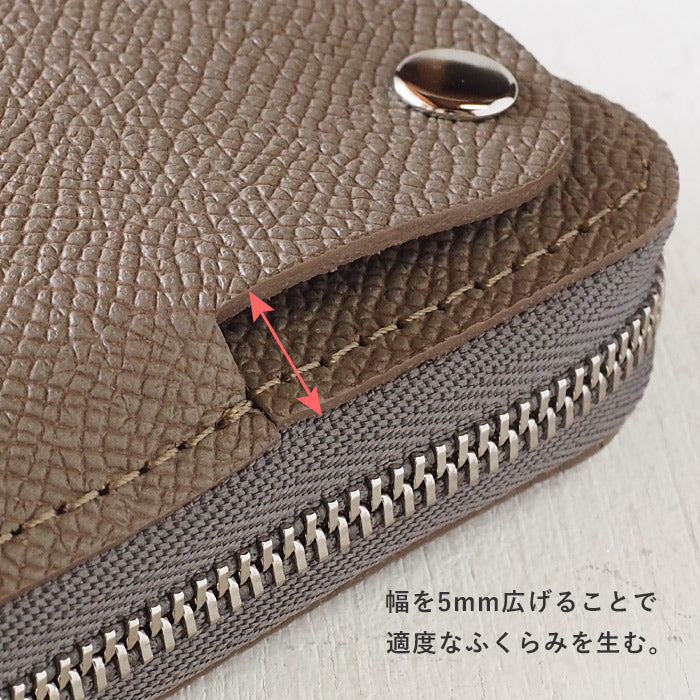 SMART MOVE! Type1 Smart key case wallet Hanamachi stone pavement (graige) Embossed domestic cowhide / antibacterial [MV1003] Smart key storage for 2 Rakukei Kobo 