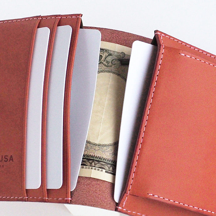 【5色】TSUKIKUSA (ツキクサ) コンパクト二つ折り財布 (小銭入れ付き)【Aoi-coin】 [MW-1]