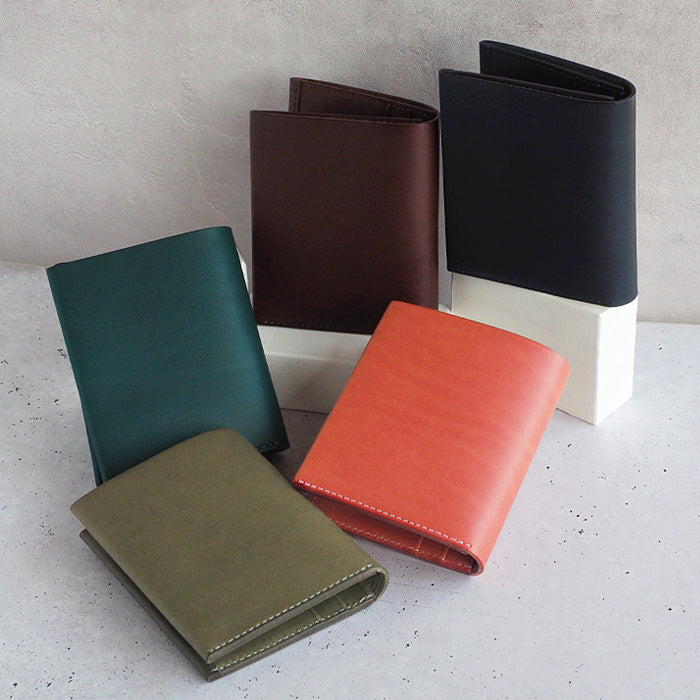 【5色】TSUKIKUSA (ツキクサ) コンパクト二つ折り財布 (小銭入れ付き)【Aoi-coin】 [MW-1]