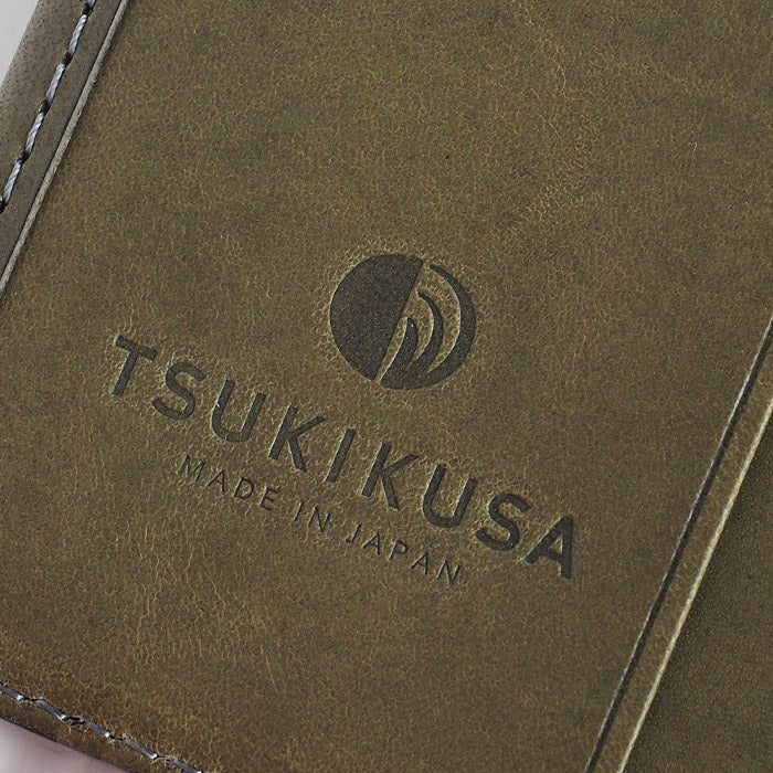 5色】TSUKIKUSA (ツキクサ) コンパクト二つ折り財布 (小銭入れなし