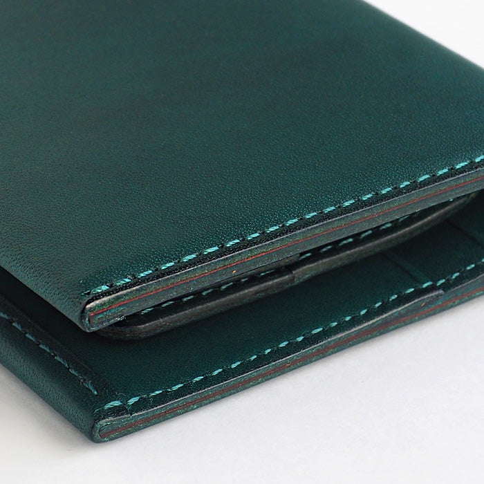 【5色】TSUKIKUSA (ツキクサ) コンパクト二つ折り財布 (小銭入れなし)【Aoi-card】 [MW-2]