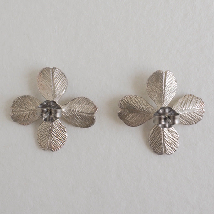 sasakihitomi Clover Earrings Silver 925 Set of 2 Ladies [No-006] 