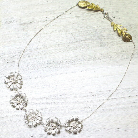 sasakihitomi Margaret Necklace Silver &amp; Brass Ladies [No-012] 