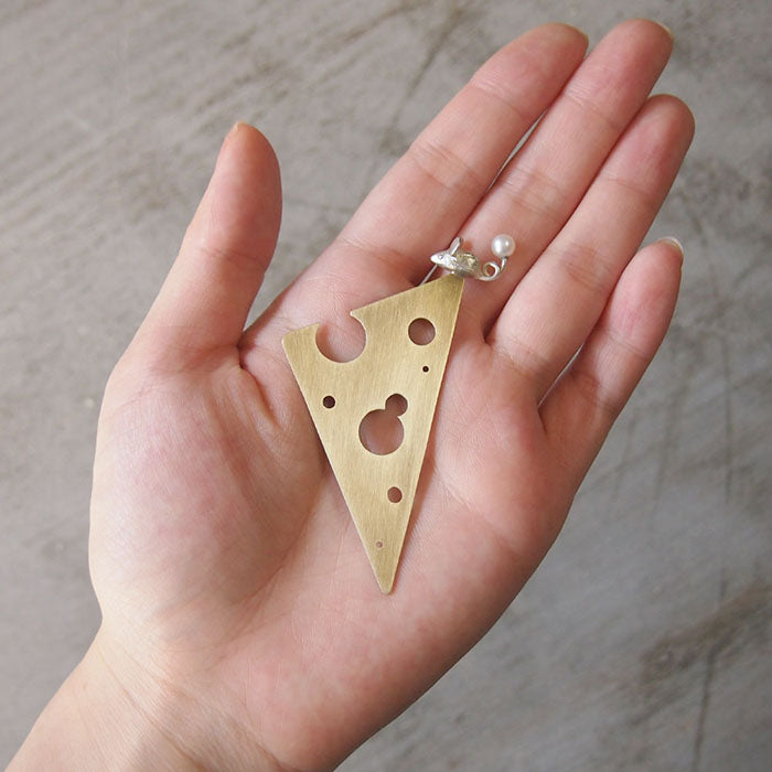 sasakihitomi mouse bookmark brass &amp; silver [No-020]