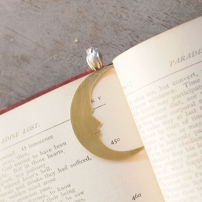 sasakihitomi(ササキヒトミ) ふくろうのブックマーク 真鍮＆シルバー [No-021]