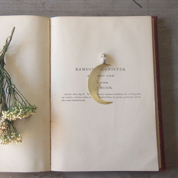 sasakihitomi(ササキヒトミ) ふくろうのブックマーク 真鍮＆シルバー [No-021]