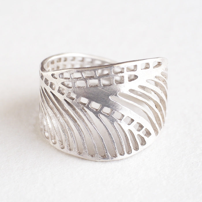 sasakihitomi Dragonfly Wing Ring Silver Free Size Ladies [No-032B] 