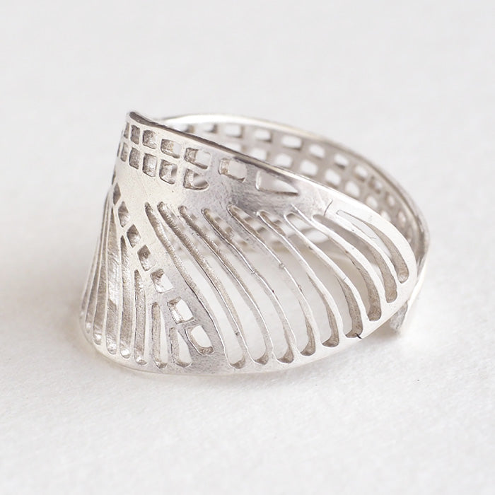 sasakihitomi Dragonfly Wing Ring Silver Free Size Ladies [No-032B] 