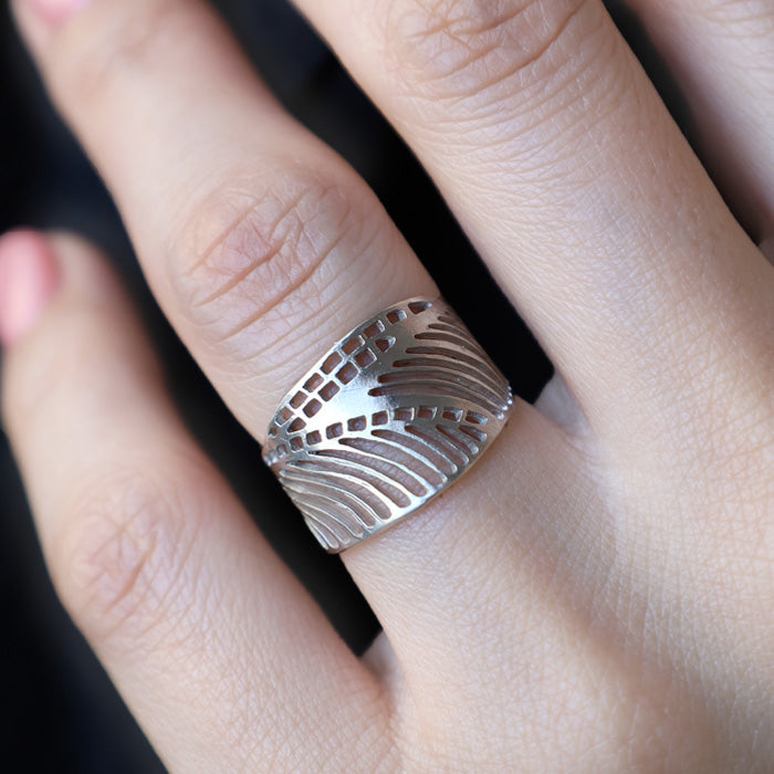 sasakihitomi Dragonfly Wing Ring Silver Free Size Ladies [No-032B] 