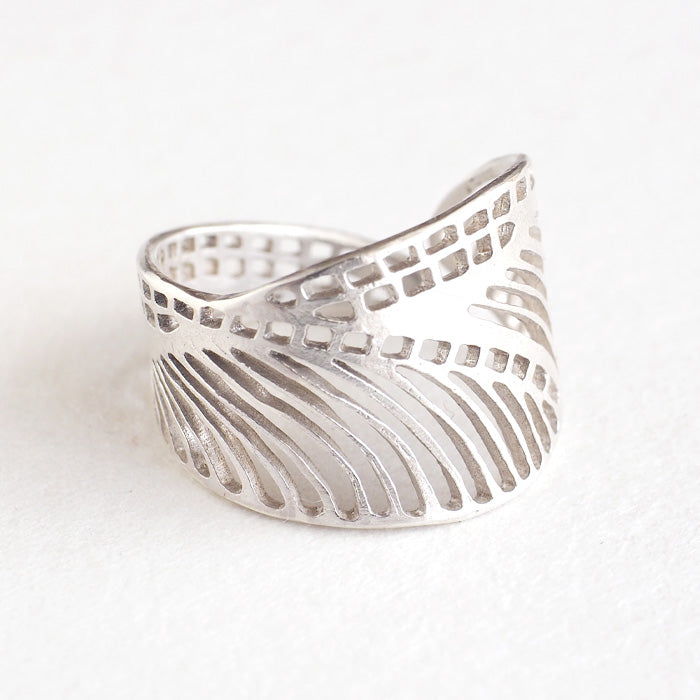 sasakihitomi Dragonfly Wing Ring Silver Free Size Ladies [No-032B] 