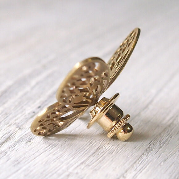 sasakihitomi butterfly brooch brass ladies [No-033B-B] 